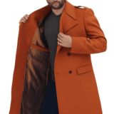 Randall Brown Mens Wool Coat