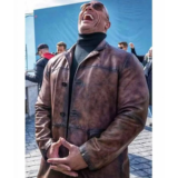 Red Notice Dwayne Johnson Leather jacket