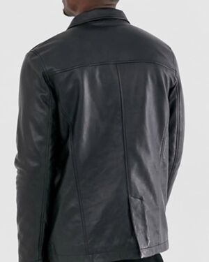 Reefer Leather jacket For Men