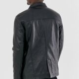 Reefer Leather jacket For Men