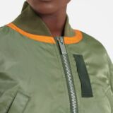Sacai Women’s Green Cropped Bomber jacket