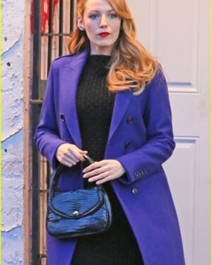 Blue Blake Lively The Age of Adaline Coat