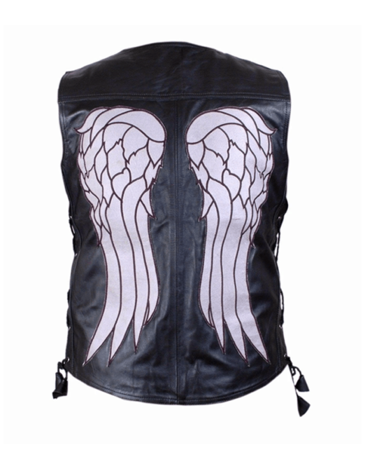 The Walking Dead Daryl Dixon Angel Leather Vest Thegem Product Catalog