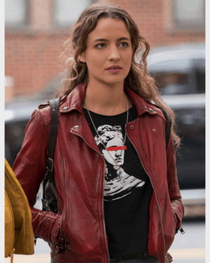 The Republic of Sarah Cooper Red jacket