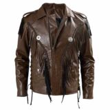 Tiger King Joe Exotic Leather Fringe jacket
