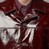 Ultra Modern Red Glossy Leather Fabric Shinny Coat For Men’s