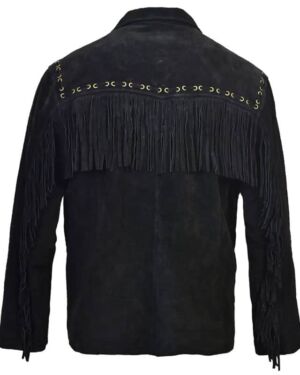 Victory Outfitters Men’s Suede Fringe Zip jacket