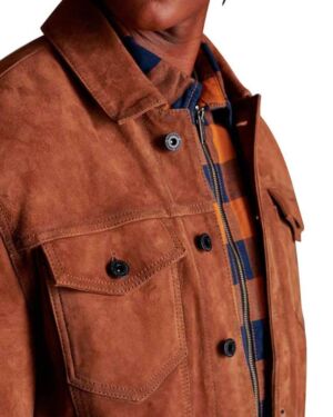 Voguish Leather jacket In Tawny Brown For Men’s