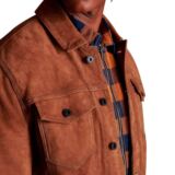 Voguish Leather jacket In Tawny Brown For Men’s