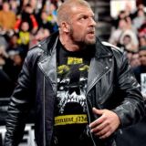 WWE Triple H Real Black Biker Leather jacket