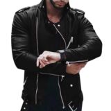 Warm style leather jacket for Men`s