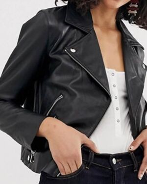 Women Soft Leather Biker jacket