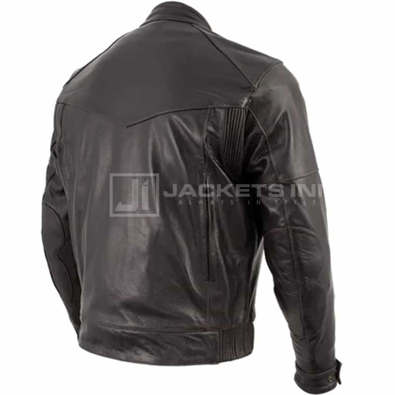 Men’s Retro Distressed Brown Leather jacket with X-Armor Protection